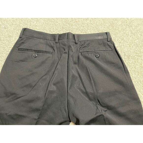 John Varvatos Men's Straight Cut Leg Dress Pants Black 32 x 28 - Picture 5 of 10